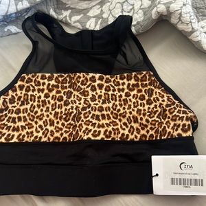Black Leopard All Star Bra